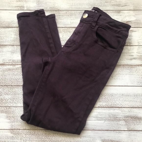 AMERICAN EAGLE HI-RISE JEAN JEGGING CROP - Picture 2 of 8